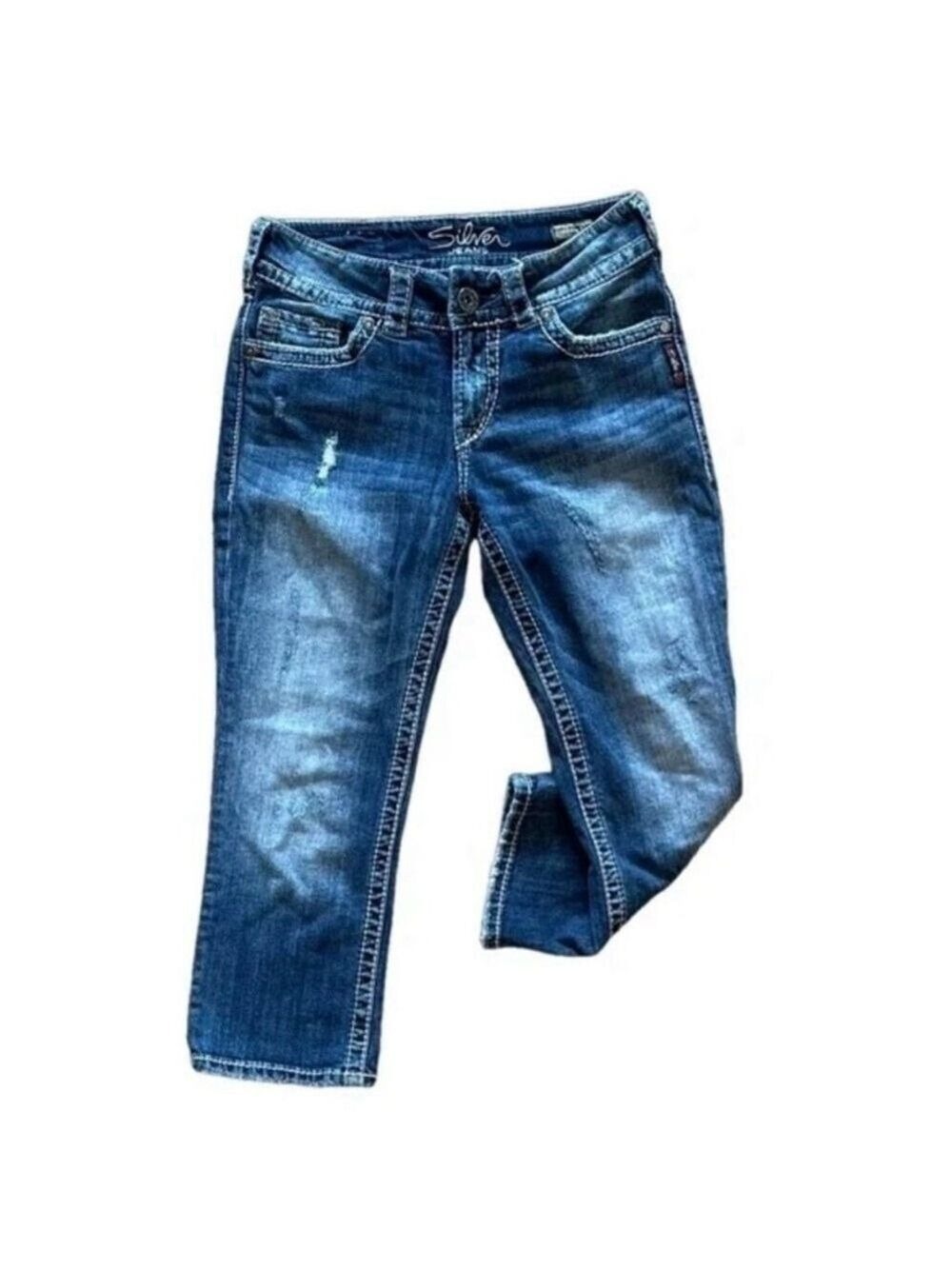 Silver Jeans Suki Surplus Capri W26